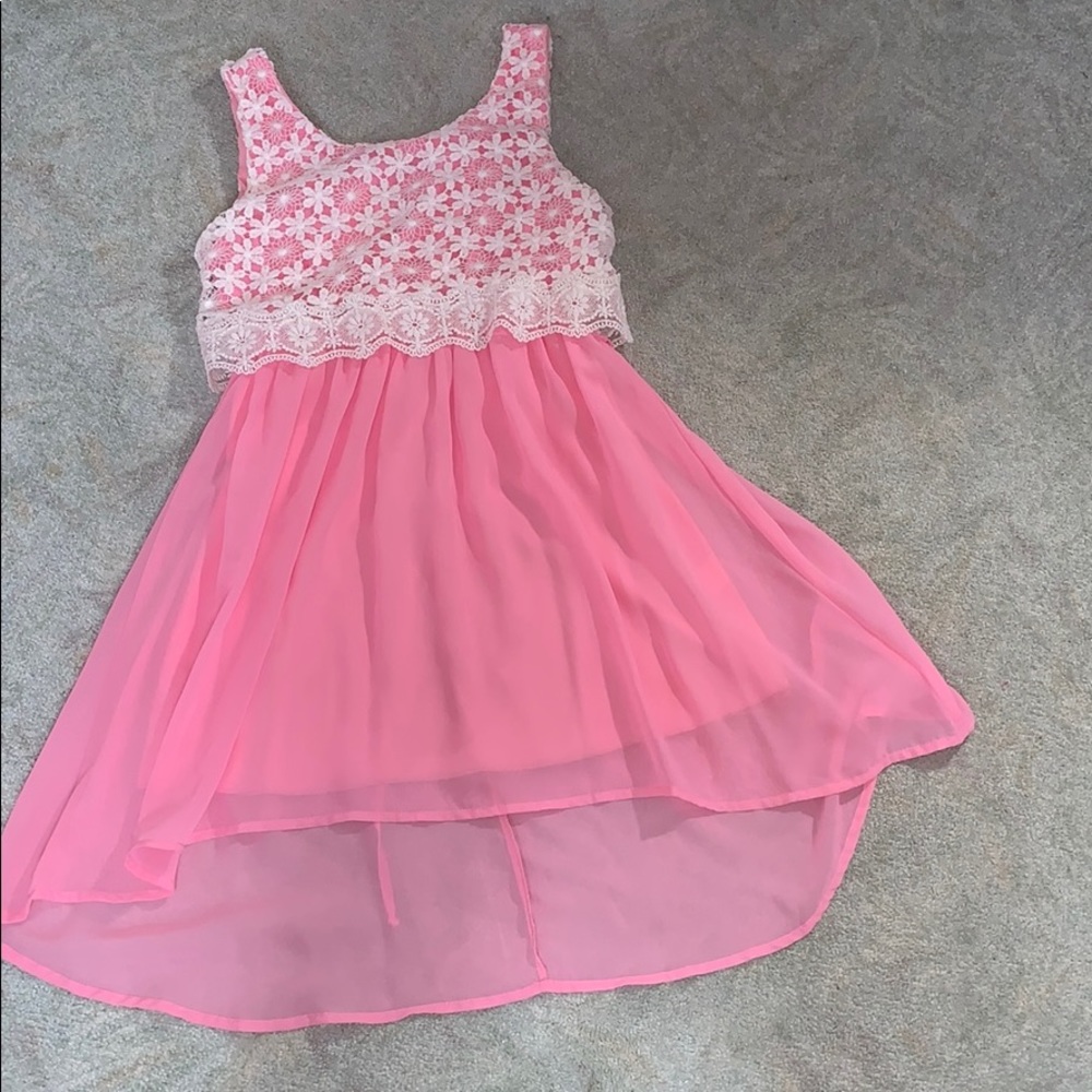 Pink Flowery Loose Dress